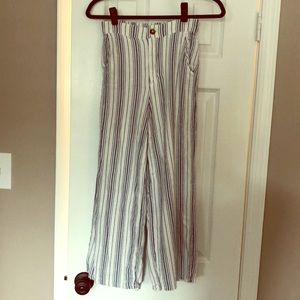 Hollister Pants xs blue white ultra high rise